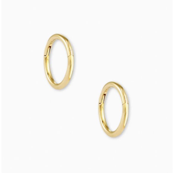 Kendra Scott Jewelry - Kendra Scott Gina Seamless Huggie Earrings in 14k Yellow Gold